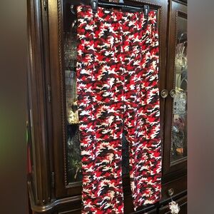 Red and Black Camouflage Pajama pants